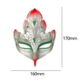 thumbnail image 3 of Máscara de mascarada de estilo chino antiguo, máscara de fénix, portátil, para baile de graduación, decoración de Halloween Plata, 3 of 9
