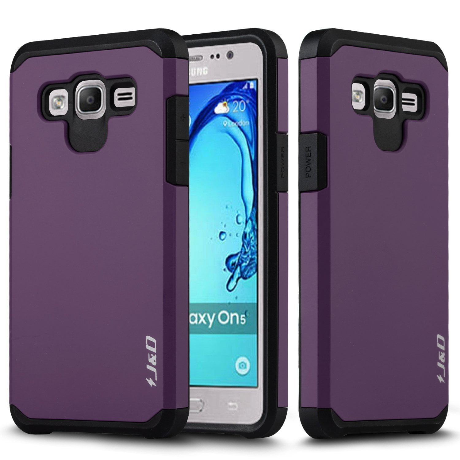 Galaxy On5 Case, J&D [ArmorBox] [Dual Layer] Hybrid Shock Proof ...