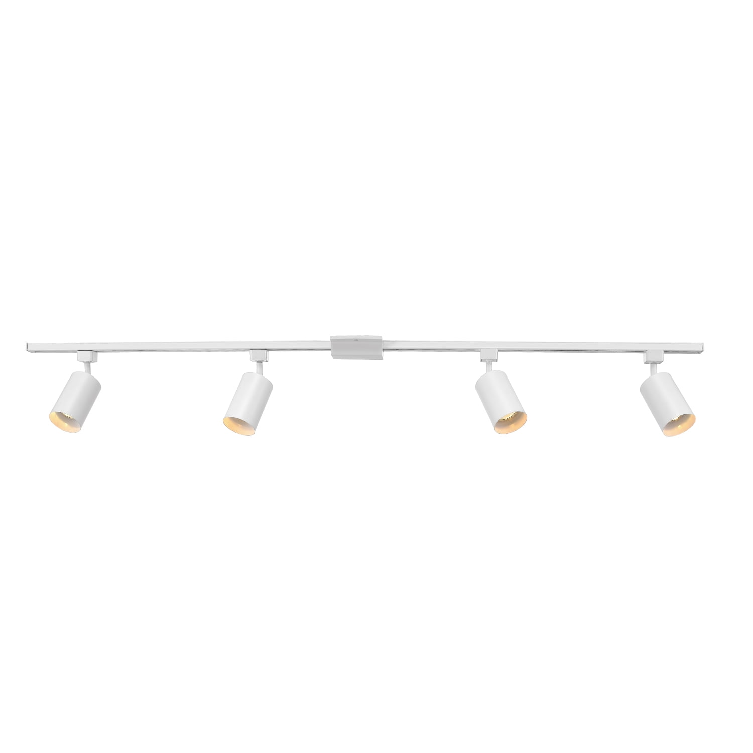 Globe Electric Industrial Style 4-Light 56" Matte White Track Lighting Kit