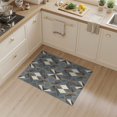 thumbnail image 2 of ODIKA 3'x5' Washable Throw Rug Inspired With Farmhouse Gold Lines Abstract Modern Geometric Playful Expressive for Entryway, Kitchen, Mudroom, Stain Resistant, Low Profile, Non-Slip, 2 of 7