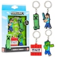 thumbnail image 1 of Set de llaveros y pulseras de silicona Minecraft Kids, 1 of 7