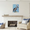 thumbnail image 2 of Stupell Industries Blue Pelican Portrait Animals & Insects Painting White Framed Art Print Wall Art, 24 x 30, 2 of 8