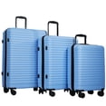 thumbnail image 3 of Travelhouse 3 Piece Hardside Luggage Set Hardshell Lightweight Suitcase with TSA Lock Spinner Wheels 20in24in28in.(Sky Blue), 3 of 9