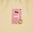 thumbnail image 3 of Personalization Mall Simple Initial 30x60 Beach Towel, Blush, 3 of 4
