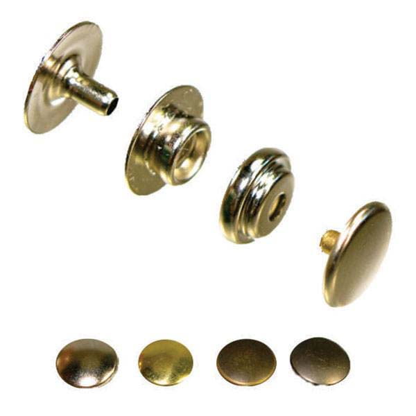 Line 24 Snaps Gilt / 50 Pack