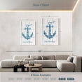 thumbnail image 4 of Elephant Stock Anchor Quote Wall Art - Vertical Multi Panel Canvas - Living Room Wall Decor - Nautical Multi Panel - Beige And Blue Decor - 42" x 65", 4 of 8