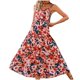 thumbnail image 1 of Vestido de Manga Corta para las Mujeres, Cuello de Tripulación Casual Empalme Vestido de Ocio de Color Sólido con Longitud Normal para el Uso Diario de Verano, Faldas Cortas para las Mujeres, 1 of 6