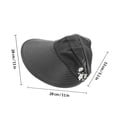 thumbnail image 2 of OHOIOLLA 1Ud Sombrero Negro Con Protección Uv Y Plegable Para Uso Exterior, 2 of 7