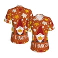 thumbnail image 3 of Yiaed Happy Thanksgiving Three Gnomes Print Women's T Shirt V-Neck Short Sleeve Shirt Casual Breathable Tee Summer Tops-3X-Large, 3 of 5