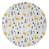 Multicolor Christmas Pattern Round Blanket,Comfortable Soft Flannel Throw Blanket,All Season,Warm Lightweight Blankets for Sofa Bed Couch Living Room Chair 47"x47"