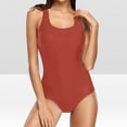 thumbnail image 3 of Feimerou Women One Piece Swimsuit Ribbed High Waisted Tummy Control Bathing Suit Scoop Neck Low Back Sexy Monokini Swimwear, 3 of 6
