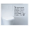 thumbnail image 2 of Adhesivo de pared Toilet Rules, divertido baño, PVC, 29 x 25 cm, 2 of 3