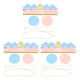 thumbnail image 3 of KAKOWELY 6 piezas de decoraciones para fiestas de cumpleaños, suministros para fiestas, adorables sombreros para niños, sombreros de cumpleaños, 3 of 4