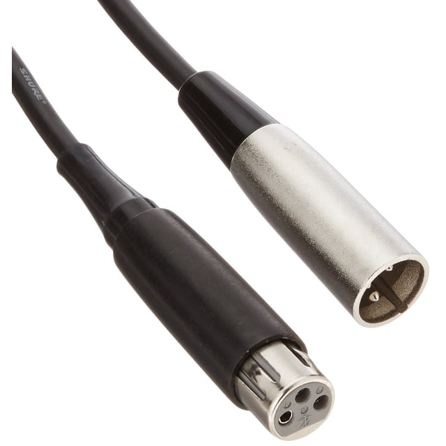 Cable Shure C25B, conector XLR de 25 pies, extremo de micrófono pesado
