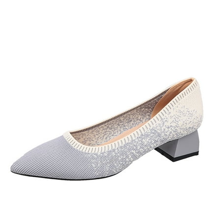 

ASEIDFNSA Fall Boots Women Casual Slip On Shoes for Women Women Casual Shoes Autumn And Winter Fashion Comfortable Lightweight And Simple Pointed Toe Low Heel Square Heel