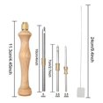 thumbnail image 2 of Punch Needle Rug Punch Needle Embroidery Punch Needle Set DIY Craft Needlework Punch Needle for Stitching Applique, 2 of 9