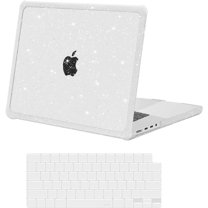 MOSISO Compatible with MacBook Pro 14 inch Case 2025-2021 M5 M4 M3 M2 M1 A3434 A3112 A3185 A3401 A2918 A2992 A2779 A2442, Heavy Duty Glitter Hard Shell with TPU Bumper&Keyboard Cover