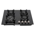 thumbnail image 6 of 59*51cm 4-Burner NG Stove Built-in/Countertop Gas Stove NG/LPG Tempered Glass for Home Kitchens Restaurants Hotels, 6 of 17