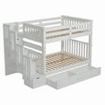 thumbnail image 5 of Full Over Full Bunk Bed with Shelves and 6 Storage Drawers, White, 5 of 12