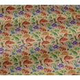 thumbnail image 5 of oneOone Viscose Jersey Pale Orange Fabric Palm Tree|Elephant & Dinosaur Craft Projects Decor Fabric Printed By The Yard 60 Inch Wide, 5 of 5