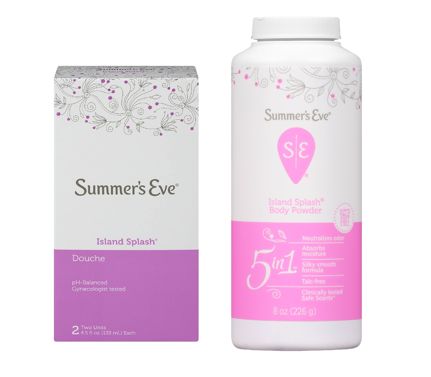 Summer's Eve 5in1 Island Splash Body Powder & Douche