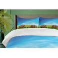 thumbnail image 4 of Ambesonne Savannah Duvet Cover Sets, Animal Family African View, 2-King, Green Brown and Blue, 4 of 7