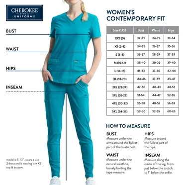 Cherokee Scrubs Pant For Women Natural Rise Jogger CK249A - Walmart.com