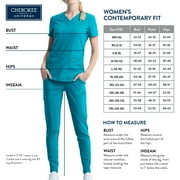Cherokee Infinity Women Medical Scrubs Top V-Neck CK645, XXS, Shades Of Grey