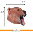 thumbnail image 6 of Brown Bear Head Latex Mask Dress up Halloween Costume Party Mask Cosplay for Adult Unisex, 6 of 6