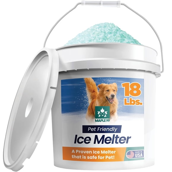Ice Melt Maple99, seguro para mascotas, para concreto, 8,16 kg, efectivo a -5 °C