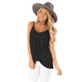 thumbnail image 3 of Womens V Neck Spaghetti Strap Tank Tops Sleeveless Shirts Loose, 3 of 6