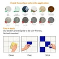 thumbnail image 7 of Walplus Peel and Stick Backsplash Colour Block Navy Blue Wall Tile Decals 24 Pcs 6" x 6", 7 of 7