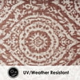 thumbnail image 4 of Nicole Miller New York Patio Country Zoe Moroccan Damask Indoor/Outdoor Area Rug, Terracotta/Ivory , 7'9"x10'2", 4 of 9