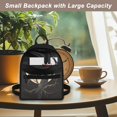 thumbnail image 5 of Eheartsgir Moon Crow Vintage Print Mini Backpack for Shopping Travel, Lightweight Travel Shoulder Bag Polyester Waterproof Small Backpack, 5 of 8
