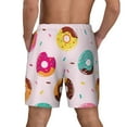 thumbnail image 3 of Kdxio Donut Print Men'S Swim Trunks With Compression Liner 7 Inch Inseam Quick Dry Swim Shorts, 3 of 7