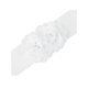 thumbnail image 2 of Cinturón Elástico Ancho de Doble Flor Grande INSPIRE CHIC para Mujeres, Cinturones de Cintura Chunky para Vestir Hasta 70cm/27.55" Blanco, 2 of 6