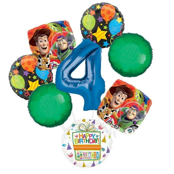 Toy Story 4th Birthday Party Supplies Balloon Bouquet Decorations