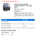 thumbnail image 2 of Daytime Running Light Bulb - Compatible with 2013 - 2015 Toyota RAV4 2014, 2 of 2