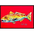 thumbnail image 1 of Carolines Treasures MW1084JMAT Paillasson Intérieur Ou Extérieur 24 x 36 Po. Poisson - Poisson Rouge Alphonzo, 1 of 1