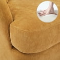thumbnail image 3 of Dycanpo Swivel Accent Chair , 360 Degree Round Swivel Barrel Chair with Pillow , Soft Padded Barrel Armchair for Living Room , Yellow, 3 of 10