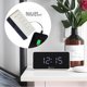 thumbnail image 3 of Vibration Speaker Table Alarm Clock Bed Shaker Deaf Usb Charger Dimmable Led Screen New, 3 of 5