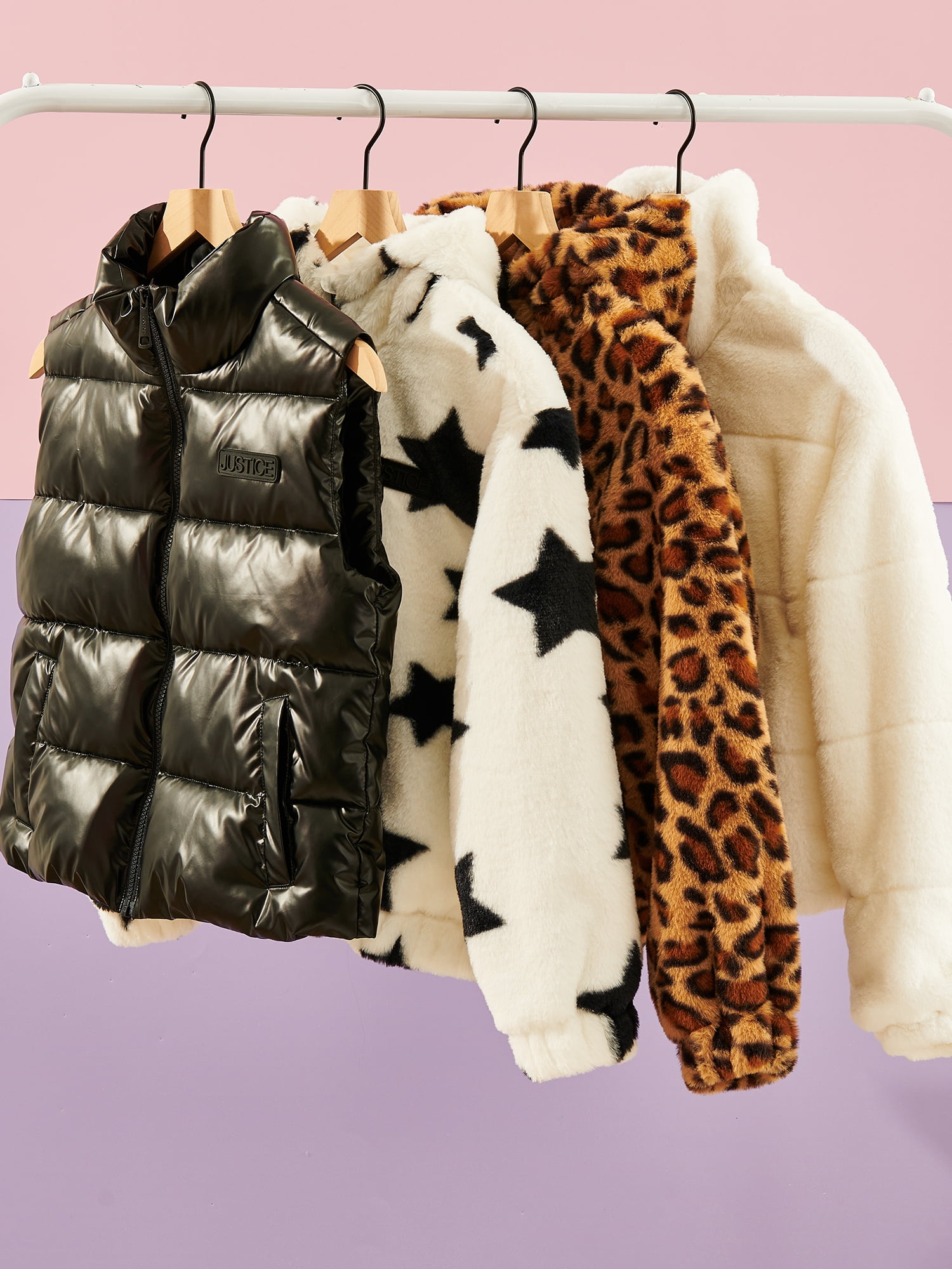 Justice Girl's Puffer Vest, Sizes XS - XL