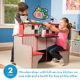 thumbnail image 4 of Melissa & Doug Double-Sided Wooden Star Diner Restaurant Play Space, 4 of 11
