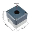 thumbnail image 2 of Push Button Switch Control Station Box 22mm 1 Button Hole Gray and White, 2 of 4
