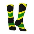 thumbnail image 5 of Women Colorful Crew Socks Jamaican Flag Novelty Fun Socks For Mens, 5 of 7
