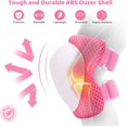 thumbnail image 3 of 6 in 1 Kids Knee Pads Elbow Pads Ages 3-7 Toddler Boys Girls Kids , Happon Protective Gear Safety Set with Wrist Guard for Skating Cycling Scooter Bike Ski Skateboard Riding Sports Pink, 3 of 8