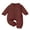 Wine Red, variant on CocMouse Baby Girl Boy Romper Solid Color Long Sleeve Button Down Jumpsuit