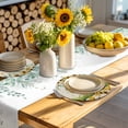 thumbnail image 4 of Spring Round 13 Inch Placemats Set of 8, Bicycles Botanical Sunflowers Leaves Butterfly HeatResistant Non Slip Place Mats for Dining Table, Wipeable Braided Kitchen Table Mats for Housewarming, 4 of 9