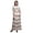 Orange, variant on Bimba Rayon Begonia & Stripe Ladies Long Gown Boho Beach Cocktail Party Maxi Slit Dress-Medium