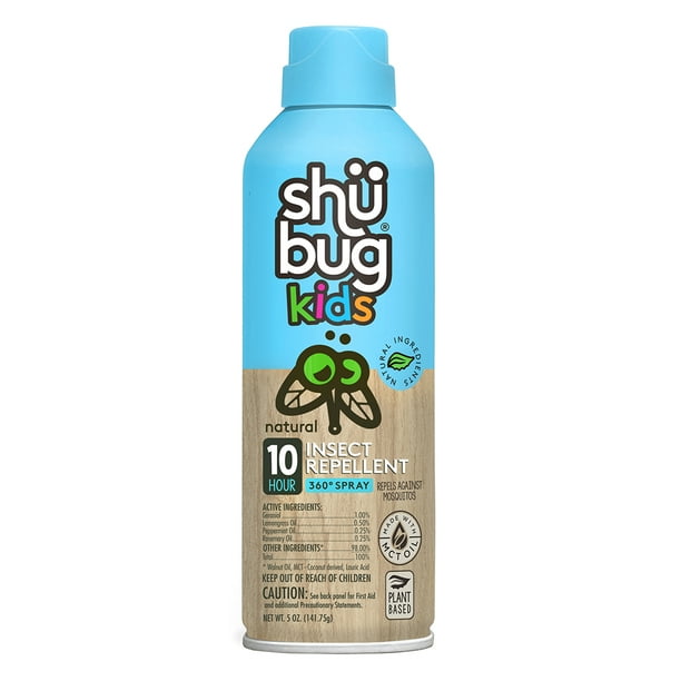 Shubug Kids Natural Bug Spray, Plant Based Mosquito Repellent, Geraniol